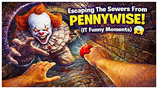 Escaping The Sewers From Pennywise! 😱 (IT Funny Moments)