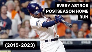 Every Astros Postseason Home Run (2015-2023)