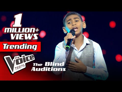 Uthpala Anupam | Awasana Mohotha Mage(අවසාන මොහොත මාගේ)| Blind Auditions | The Voice Teens Sri Lanka
