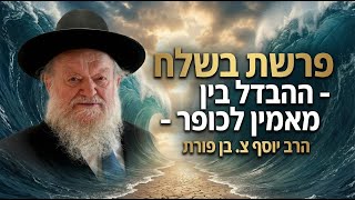 פרשת בשלח - ההבדל בין מאמין לכופר | הרב יוסף צ. בן פורת - תשפ"ו (הרב יוסף צבי בן פורת) - התמונה מוצגת ישירות מתוך אתר האינטרנט יוטיוב. זכויות היוצרים בתמונה שייכות ליוצרה. קישור קרדיט למקור התוכן נמצא בתוך דף הסרטון