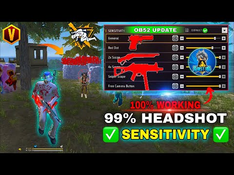 Free Fire Headshot Setting After Ob52 Update 2026⚡Best Sensitivity Settings ⚙️| Sensitivity Setting 