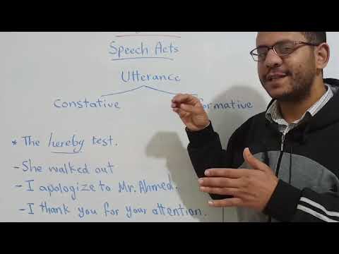 Pragmatics - Speech Acts Theory