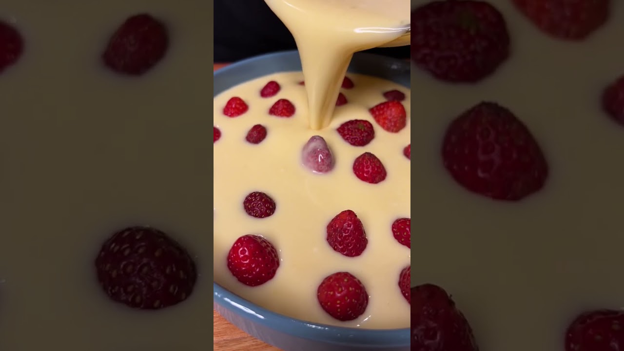 Watch POSTRE SÚPER FACIL CON FRUTILLAS: Clafoutis #shorts Now POSTRE SÚPER FACIL CON FRUTILLAS: Clafoutis #shorts