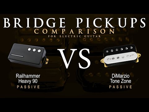 Railhammer HEAVY 90 vs DiMarzio TONE ZONE - Bridge Guitar Pickup Comparison Tone Demo