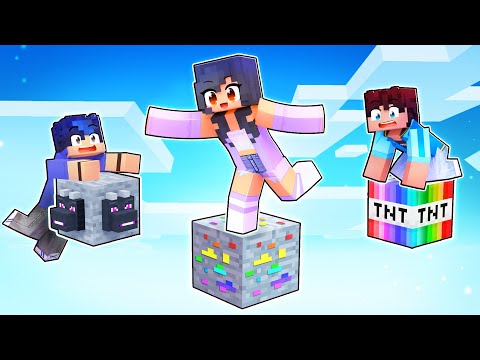 Aphmau - TRAPPED On Custom ONE BLOCKS In Minecraft!