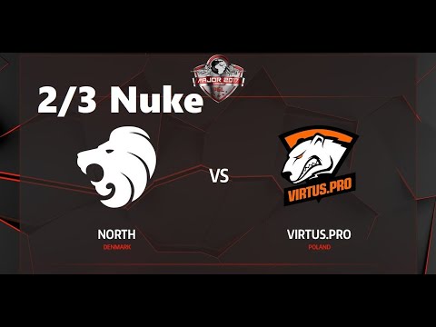 North vs Virtus Pro - 2/3 Nuke. Мажор PGL Krakow 2017. Playoff 1/4 Стадия. CS:GO
