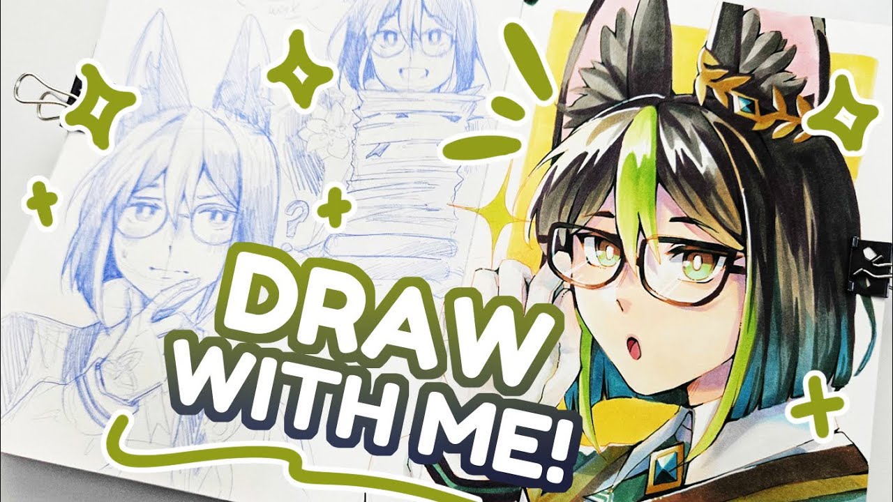 Back to ALCOHOL MARKERS!! | DRAW WITH ME🍀