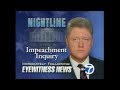 Bill Clinton impeachment inquiry begins in the House 1998 Bill Clinton impeachment inquiry begins in the House 1998
