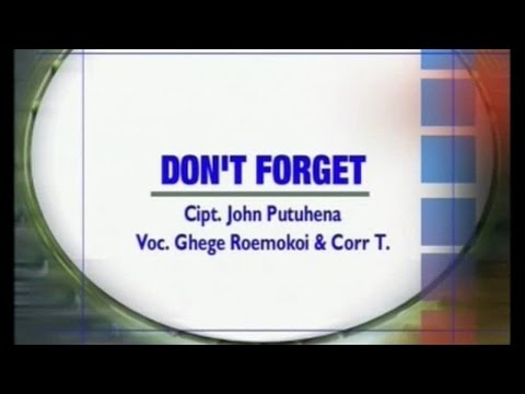 Ghege Roemokoij - Don't Forget (Official Music Video)