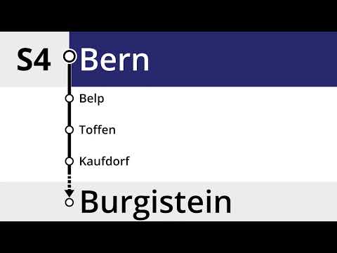 BLS Ansage • S4 • Begrüssung Bern – Burgistein