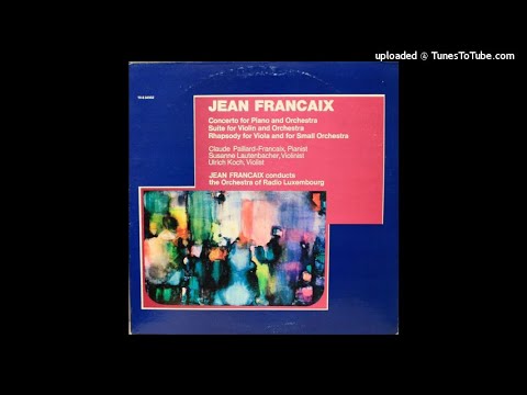 Jean Françaix : Suite pour violon et orchestre (1934)