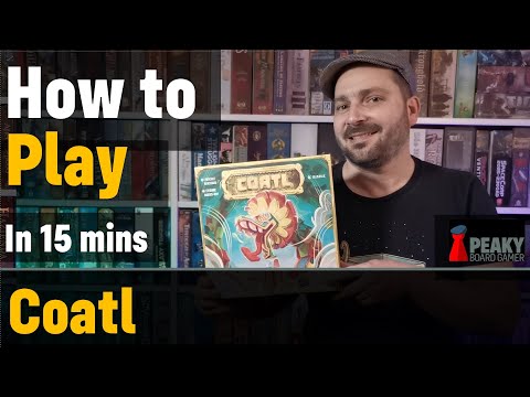 How to play Coatl board game - Full teach + Visuals - Peaky Boardgamer