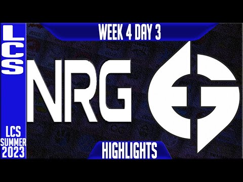 NRG vs EG Highlights | LCS Summer 2023 W4D3 | NRG Esports vs Evil Geniuses