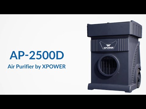 XPOWER AP-2500D 4-Stage Commercial HEPA Air Filtration System Video