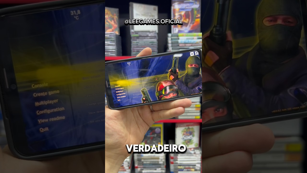 Cs1.6 no celular? O verdadeiro Counter Strike 1.6 diretamente do Android￼ #retrogaming