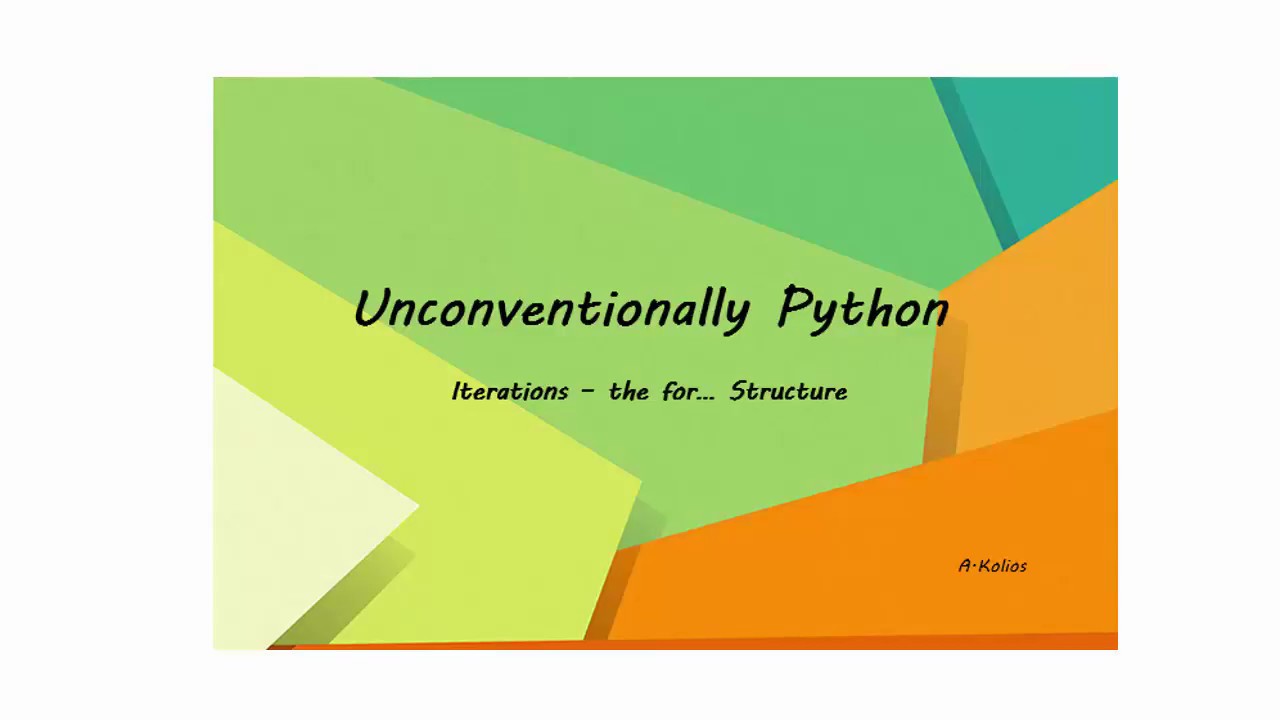 12 - Finite Iterations - the for Structure