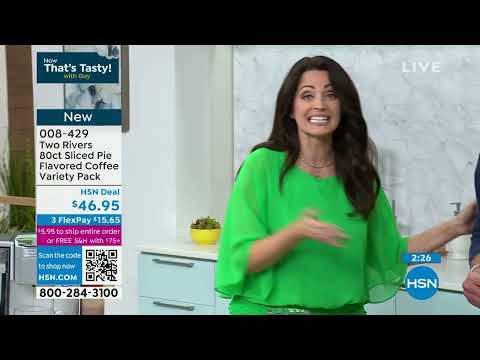 Two Rivers Coffee 80ct Sliced Pie Flavored Coffee Variet...