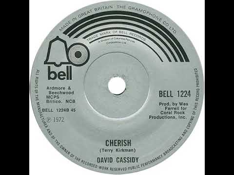 UK New Entry 1972 (76b) David Cassidy - Cherish