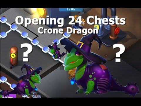 Opening 24 Chests-Dragon Mania Legends | Bottomless Dungeon | Crone Dragon | DML