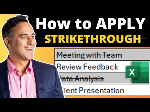 How to Apply Strikethrough in Excel