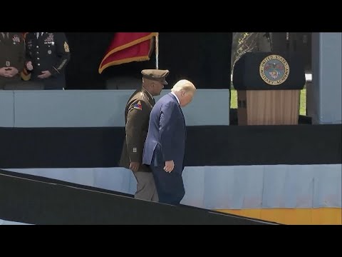 Trump Says Slippery Ramp, Lack of Handrail Caused Shaky Walk