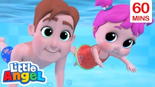 Swimming Lessons | Little Angel - Moonbug Kids - Learning Corner