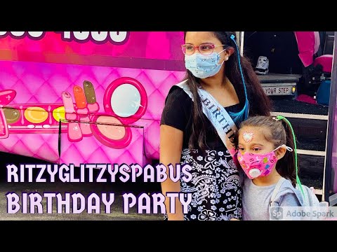 Rockstar Spa Bus | Surprise Birthday Party | RitzyGlitzySpaBus | Girls Birthday Party | Dance Party