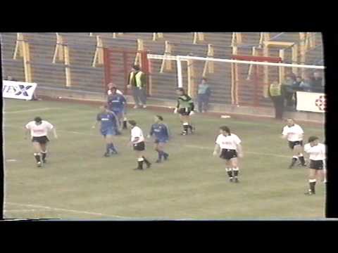 1989-90 Wimbledon 1 Derby County 1 - Plough Lane - 09/12/1989
