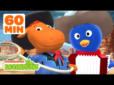Cowboys Tyrone & Pablo Wrangle Runaway Horses! w/ Uniqua & Tasha | 60 Minutes | The Backyardigans