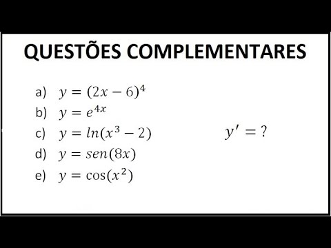DERIVADAS - Regra da cadeia