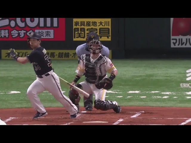 【1回表】バファローズ・吉田正がチーム21イニングぶりのタイムリーを放ち先制!! 2020/8/14 H-B