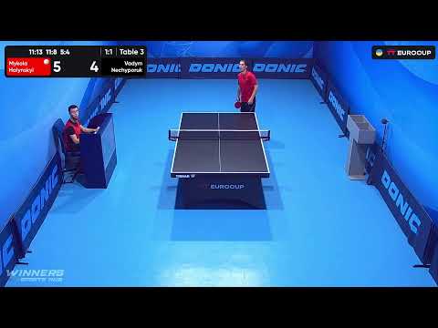 18:50 Mykola Halynskyi - Vadym Nechyporuk 13.10.2023 TT Euro.Cup Ukraine Star. Table 3