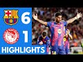 Barcelona Vs Olympiacos 6 1 Highlights Fermin Lopez Yamal Rashford Goal Vs Olympiacos