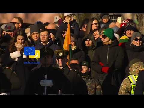 Video Thumbnail: President Gitanas Nausėda 🇱🇹 | Lithuania’s State Restoration National Day Speech in Vilnius! 🇱🇹🇪🇺
