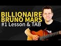 How to play Billionaire On Guitar - Lesson & TAB - Bruno Mars & Travie McCoy
