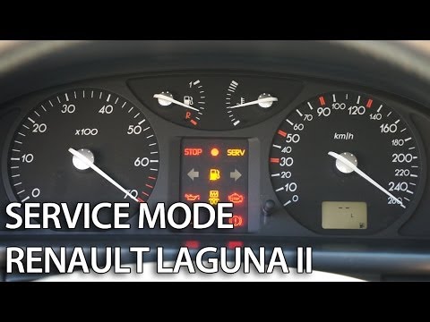 How to enter hidden menu in Renault Laguna II (secret service diagnostic mode, self-test)