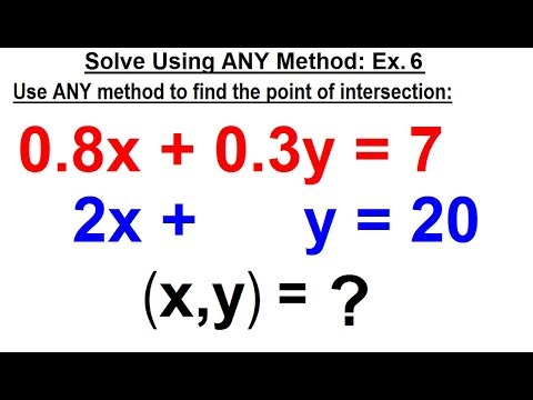 Algebra Ch 34 Solving Systems of Linear Equations 1 of 31 What is a System of Linear Equations