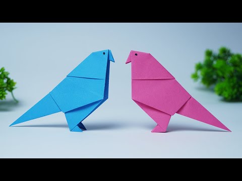 How to Make an Origami Bird - Paper Bird - Easy Origami Instructions