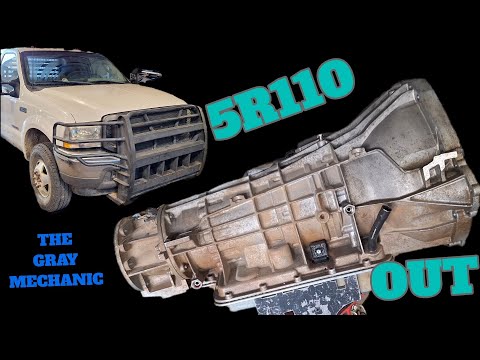 (DIY) 2003 Ford F-350 Transmission REMOVAL. (5R110)