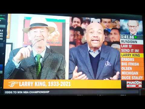 The guys on PTI share kind words of their encounters with Larry King