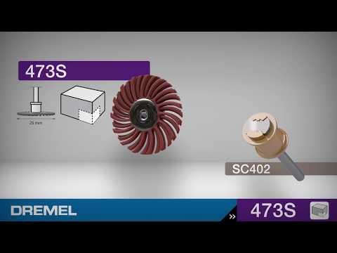 Polerborste Dremel EZ SpeedClic För Detaljer Kornstorlek 220 (473S)