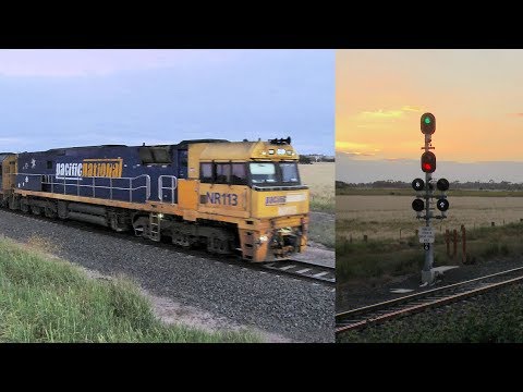 Pacific National 3MA5 Approaches Gheringhap (7/11/2017) - PoathTV Australian Trains & Railways