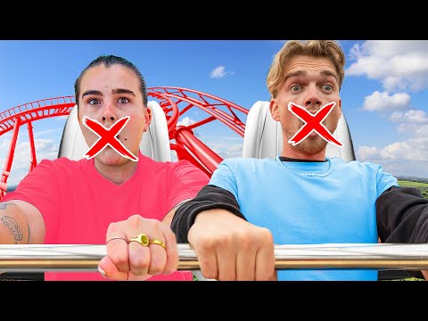 Try Not to Laugh on the Roller Coaster Boys VS Girls **Challenge in Duinrell**