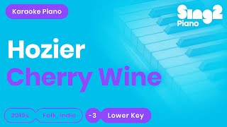 Hozier - Cherry Wine (Karaoke Piano) Lower Key