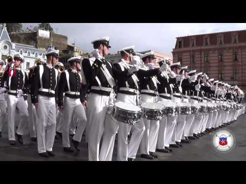 Escuela Naval "A.P.", ingreso a plaza Sotomayor, Glorias Navales 2014