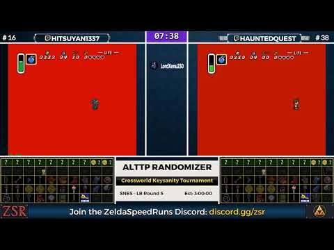 ALttPR Crossworld Keysanity Tournament: LB Round 5 - Hitsuyan1337 vs. HauntedQuest
