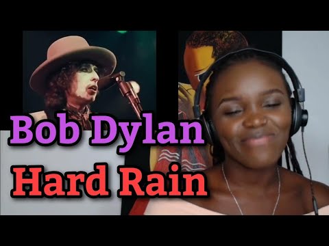 African Girl First Time Hearing Bob Dylan - Hard Rain Live