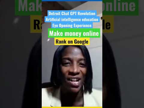 Detroit Chat GPT Revolution Make Money Online AI Tools #shorts #detroitchatgptrevolution