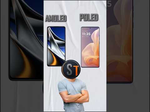 amoled display vs poled display which is better / difference between amoled and poled