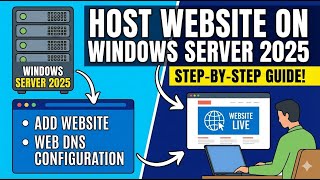 How to Host a Website on Windows Server 2025 ! Add Website in Web Serv